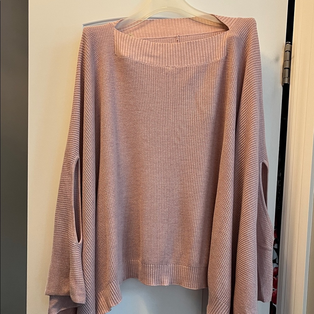 Lululemon Athletica Light Pink Poncho Sweater